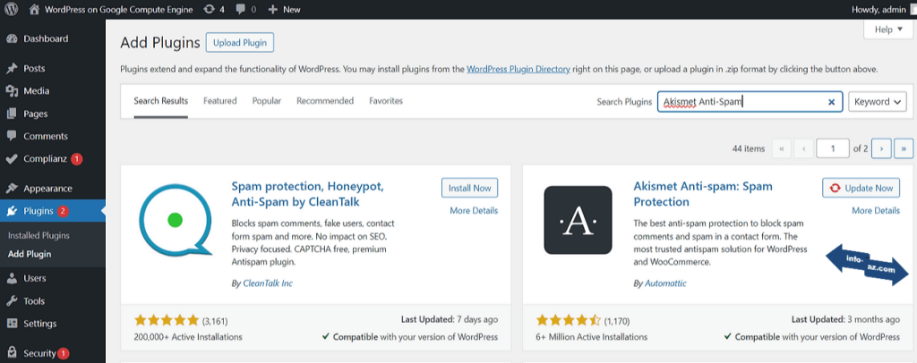 워드프레스 필수 무료 플러그인 Akismet Anti-Spam