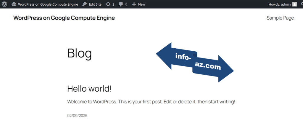 워드프레스 첫 화면