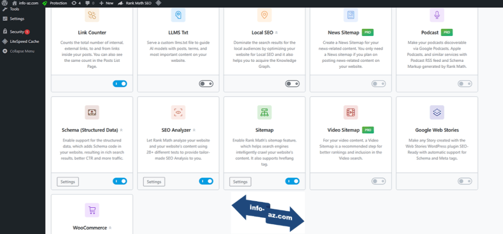 Sitemap 모듈 ON으로 켜기